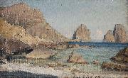 Albert Hertel Capri oil painting